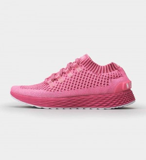 Men NOBULL ASPIRE Running Shoes Bright Pink | HAJDB-8705