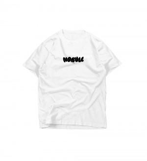 Men NOBULL All Damn Day Bubble T-Shirt White | DFXMB-8527