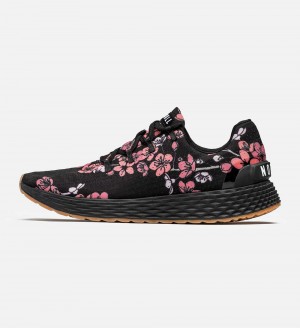 Men NOBULL Floral ALLDAY Running Shoes Black Cherry Blossom | HBJQC-3698