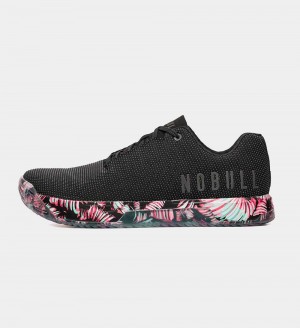 Men NOBULL Floral IMPACT Training Shoes Black | ZWMUY-4320