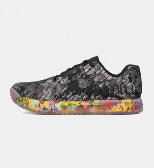 Men NOBULL Floral IMPACT Training Shoes Black Multi | OTYKZ-0587