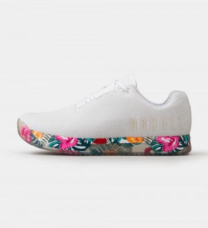 Men NOBULL Floral IMPACT Training Shoes White Multi | WXDQS-6724