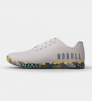 Men NOBULL Floral OUTWORK Training Shoes Silver | UMKIN-7065