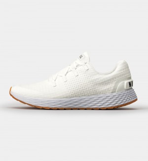 Men NOBULL Gum ALLDAY Running Shoes White | CGLTP-7152