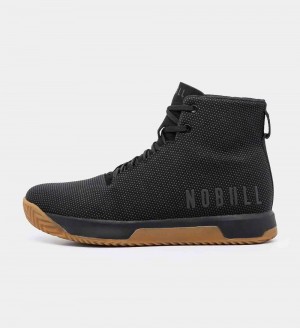 Men NOBULL Gum High-Top IMPACT Training Shoes Black Gum | MRWNP-3849