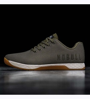 Men NOBULL Gum OUTWORK Training Shoes Green Ivory Gum | ESLJX-1459