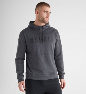 Men NOBULL Hoodie Charcoal | JXSNO-2653