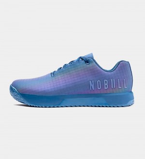 Men NOBULL IMPACT Training Shoes Blue Opal Ripstop | JEZML-8219