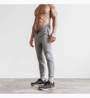 Men NOBULL Jogger Pants Heather Grey | HNJWI-8523