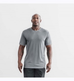 Men NOBULL Lightweight T-Shirt Dark Grey | THXAV-0294