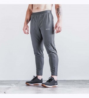 Men NOBULL Lightweight Woven Track Pants Dark Shadow | GKQDE-6198