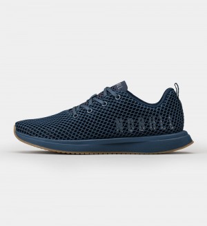 Men NOBULL Mesh Running Shoes Navy | GSOKJ-2064