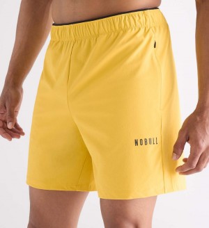 Men NOBULL Micro Ripstop 6" Shorts Mineral Yellow | KSVNC-7981