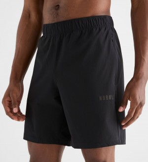 Men NOBULL Micro Ripstop 8" Shorts Black | NEZLX-6572