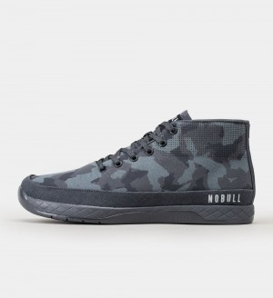 Men NOBULL Mid Canvas Training Shoes Dark Camo | NOWPK-7081