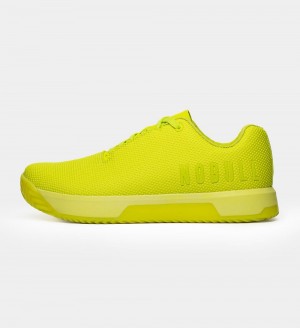 Men NOBULL Neon IMPACT Training Shoes Neon Lime | OWKZT-5713