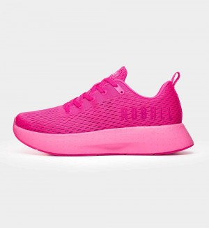 Men NOBULL Neon JOURNEY Running Shoes Neon Pink | LQHEC-9532