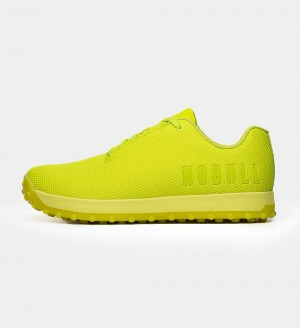 Men NOBULL Neon Turf Training Shoes Neon Lime | PDWLF-3281