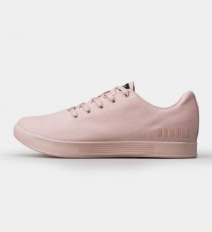 Men NOBULL Pastel Canvas Training Shoes Blush | TJCNI-0132