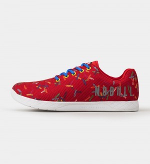 Men NOBULL Printed OUTWORK Training Shoes Red | LDZFT-9024