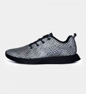 Men NOBULL Reflective Mesh Running Shoes Dark Grey Reflective | MZTRA-7429