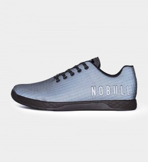 Men NOBULL Reflective OUTWORK Training Shoes Dark Grey Ripstop | QDEOJ-8625