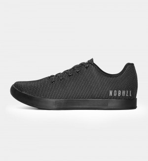 Men NOBULL Reflective Woven Cupsole Training Shoes Black Reflective | VSQZK-3910