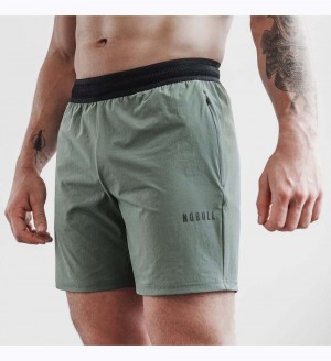 Men NOBULL Solid Stretch 7" Shorts Dark Grey | JZITB-3796