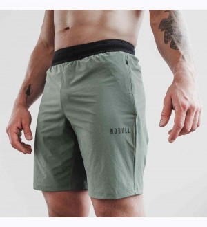 Men NOBULL Solid Stretch 9" Shorts Dark Grey | KCTBD-7810