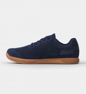 Men NOBULL Suede Training Shoes Navy | LORMK-4825