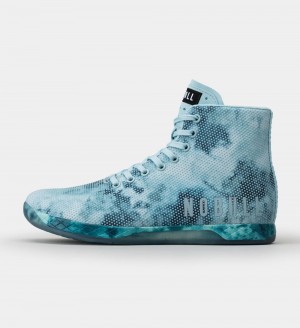 Men NOBULL Tie-Dye High-Top OUTWORK Training Shoes Mint Tie-Dye | YPRIN-8745