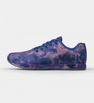 Men NOBULL Tie-Dye OUTWORK Training Shoes Indigo Pink Tie-Dye | PHJEY-3508