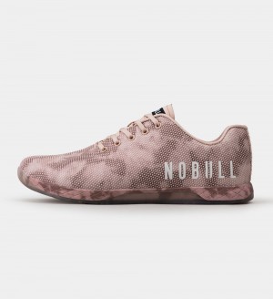 Men NOBULL Tie-Dye OUTWORK Training Shoes Dusty Rose Tie-Dye | IXNOA-7584