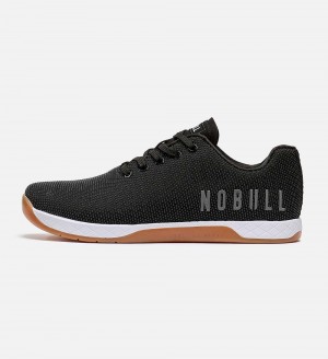 Women NOBULL Gum OUTWORK Training Shoes Black White Gum | CZGRM-5286