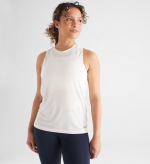 Women NOBULL High-Neck Tanks White | LGENC-9638