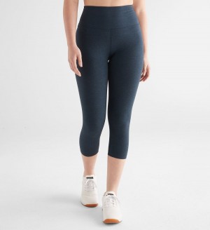 Women NOBULL High-Rise Matte 21" Tight Navy | ALIVP-6913