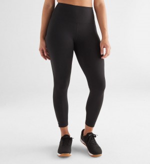 Women NOBULL High-Rise Matte 25" Tight Black Matte | VNOMY-9627