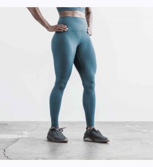 Women NOBULL High-Rise Matte 28" Tight Deep Teal Matte | BERPT-7430