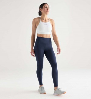 Women NOBULL High-Rise Matte 28" Tight Night Navy | WHIZA-6809