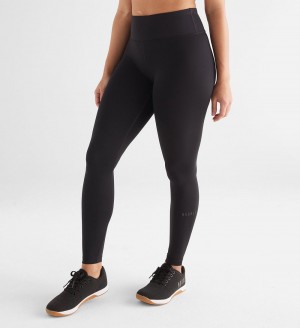 Women NOBULL High-Rise Sleek 28" Tight Black | SWKVB-3215