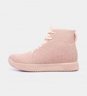 Women NOBULL High-Top IMPACT Training Shoes Blush | XQAWZ-4392