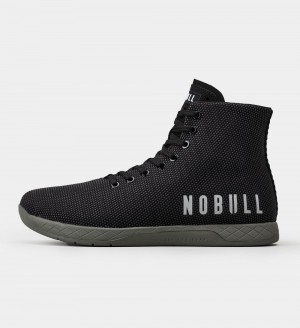 Women NOBULL High-Top Training Shoes Black Ivy | KCMOG-1058