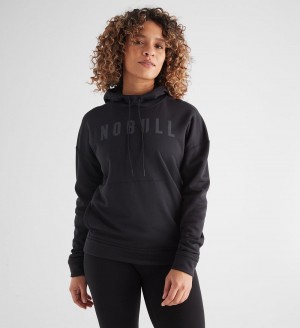 Women NOBULL Hoodie Black | ZRDFW-5368