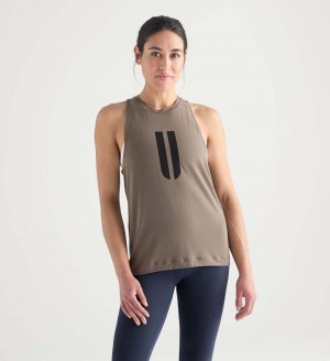 Women NOBULL Horns High-Neck Tanks Green | SCAKW-9023