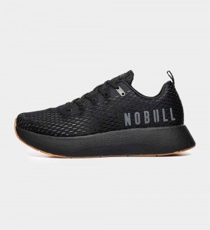 Women NOBULL JOURNEY Running Shoes Black Gum | FKNIT-2697