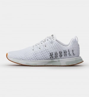 Women NOBULL Mesh Running Shoes White Camo | NWLPT-8390