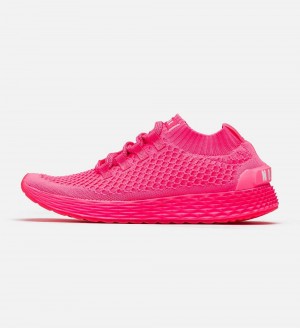 Women NOBULL Neon ASPIRE Running Shoes Neon Pink | JNLMI-3948