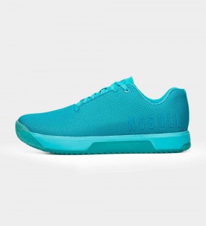 Women NOBULL Neon IMPACT Training Shoes Neon Blue | NPIFD-6814