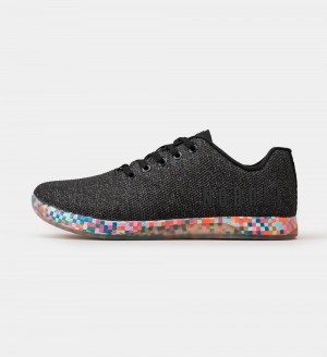 Women NOBULL Pixel OUTWORK Training Shoes Black Heather Pixel | IAMYQ-7035