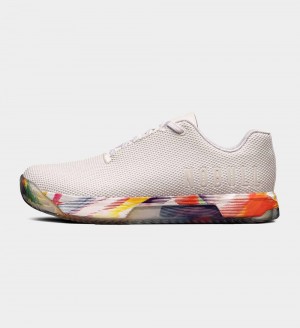 Women NOBULL Pride IMPACT Training Shoes Rainbow White | RUITY-7209